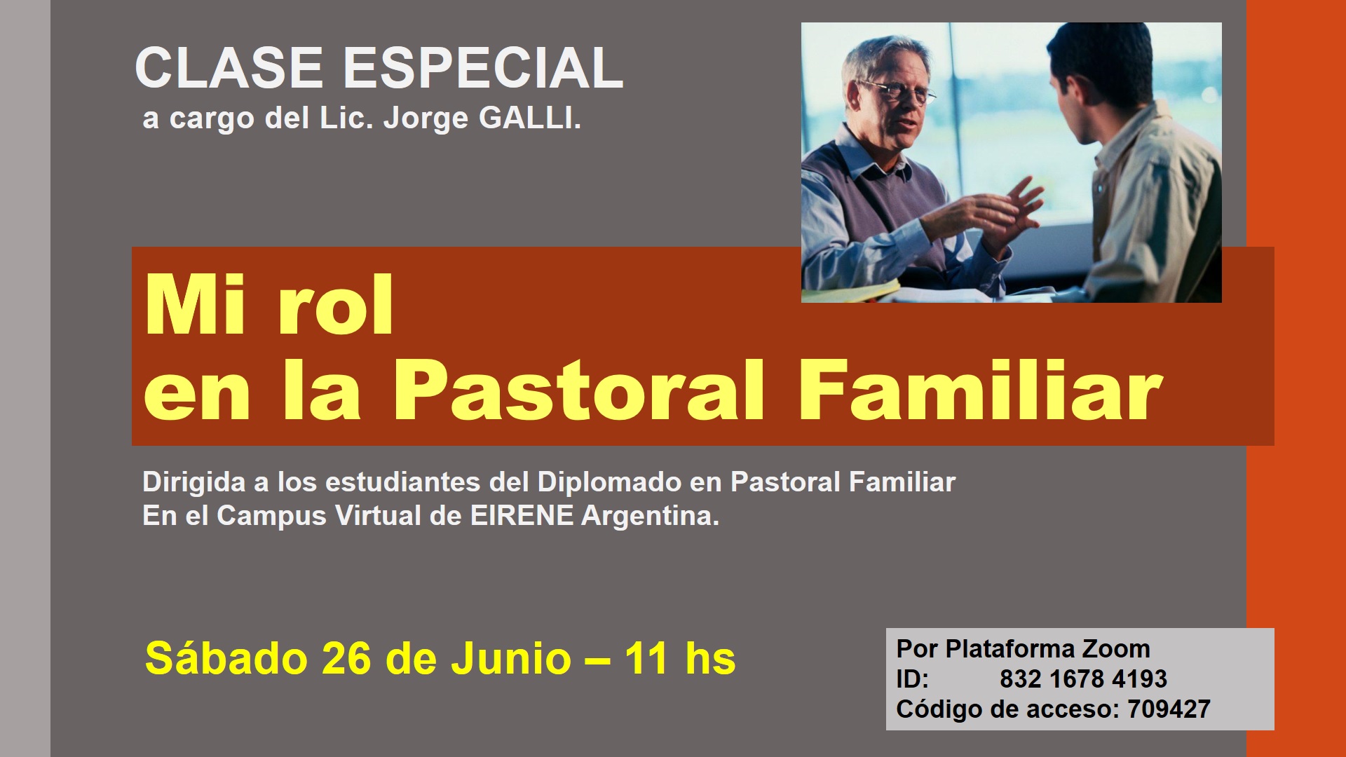 Charla Especial 26/6