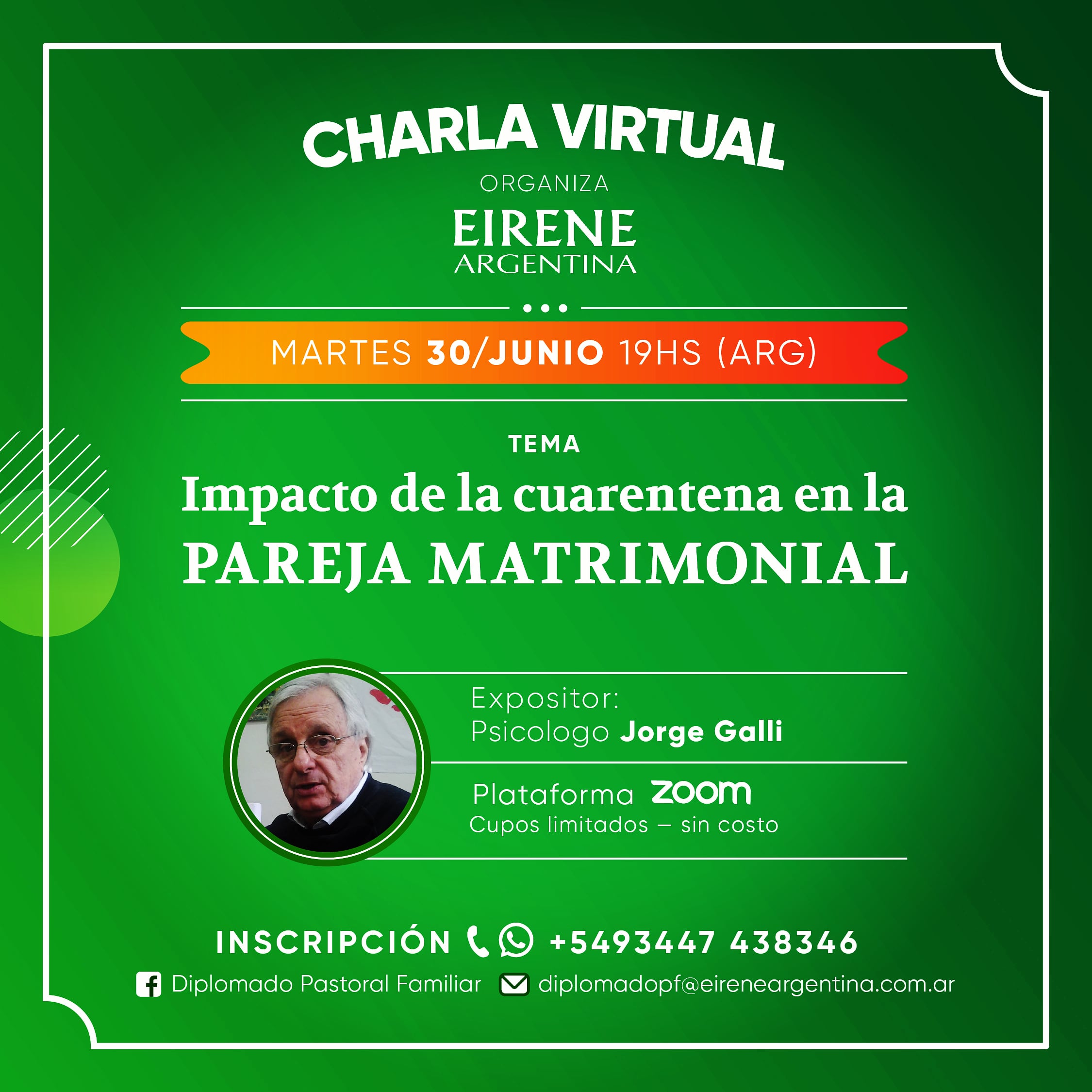 Charla Virtual EIRENE 30/06/2020