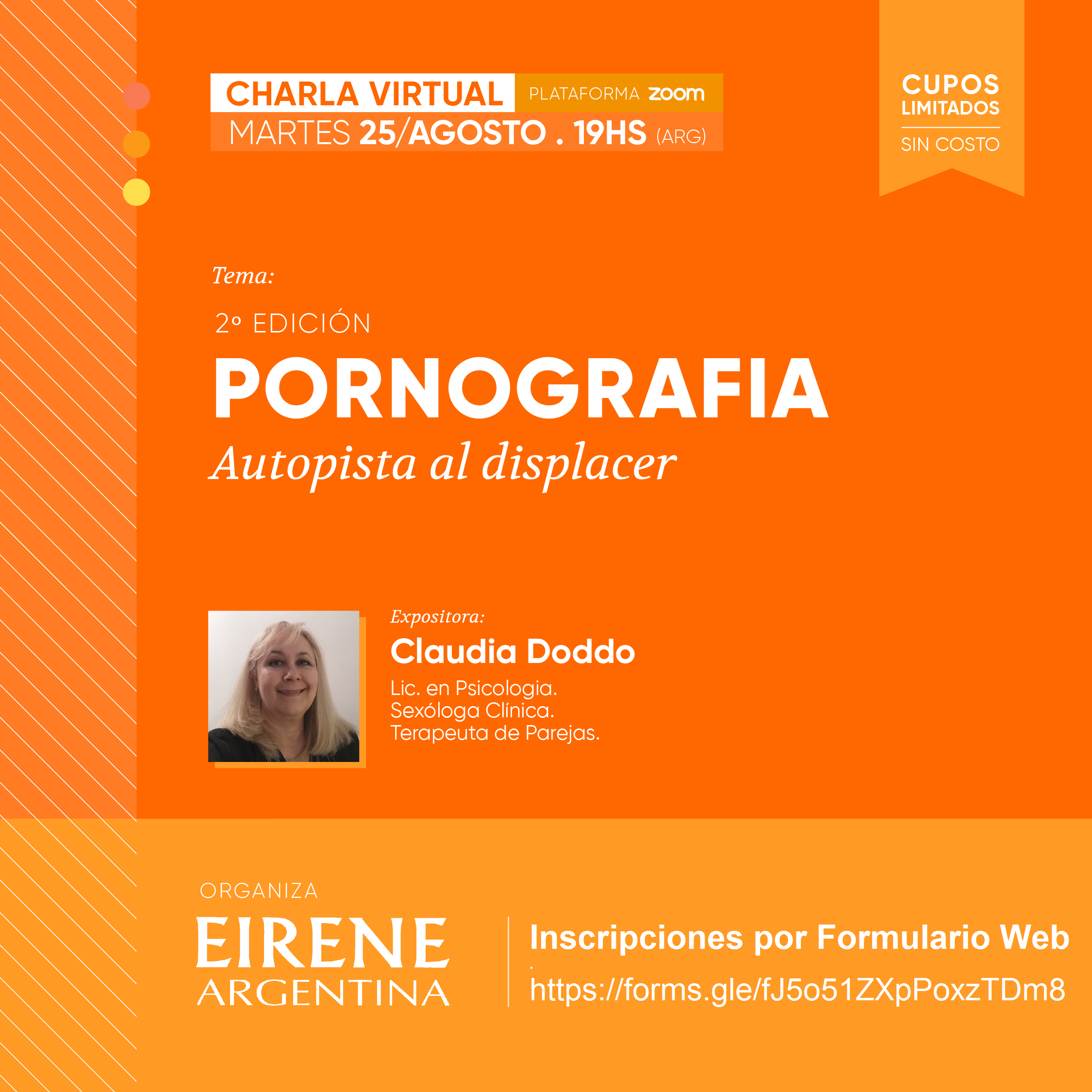 Charla Virtual EIRENE 25/8/2020